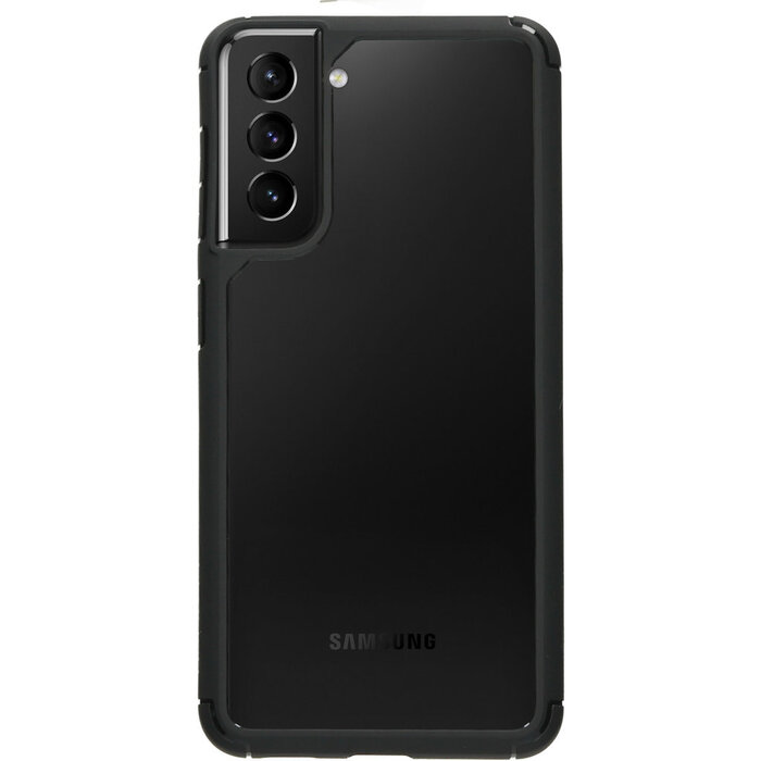 Mobiparts Mobiparts Rugged Clear Case Samsung Galaxy S21 Plus Black