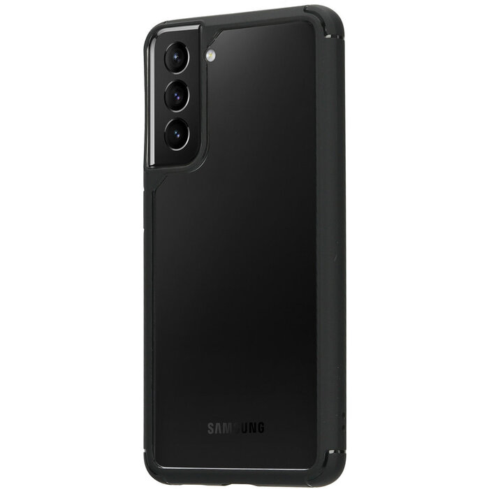 Mobiparts Mobiparts Rugged Clear Case Samsung Galaxy S21 Plus Black