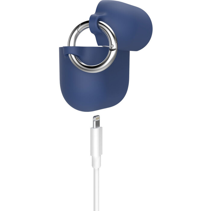 Speck Speck Presidio Soft-Touch Case voor Apple Airpods 3 - Coastal Blue met Karabijnhaak