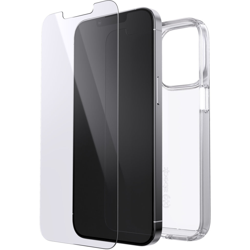 Speck Speck Presidio Gemshell iPhone 13 Pro Case + ShieldView Screenprotector - Transparant