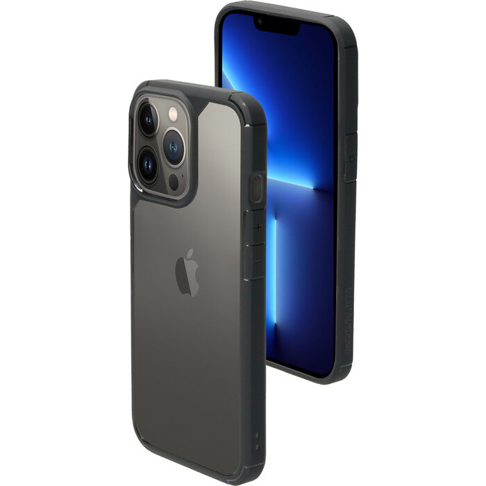Mobiparts Mobiparts Rugged Clear Case voor Apple iPhone 13 Pro - Zwart (Bulk)