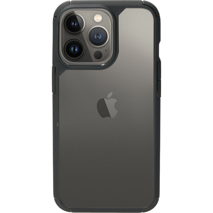 Mobiparts Mobiparts Rugged Clear Case voor Apple iPhone 13 Pro - Zwart (Bulk)