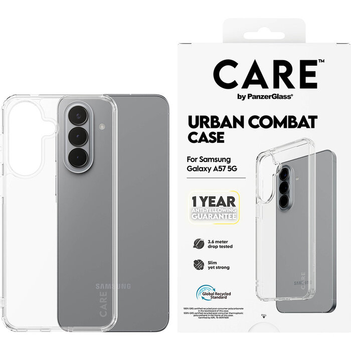CARE by PanzerGlass PanzerGlass Urban Combat Case Samsung Galaxy A57 5G Transparant