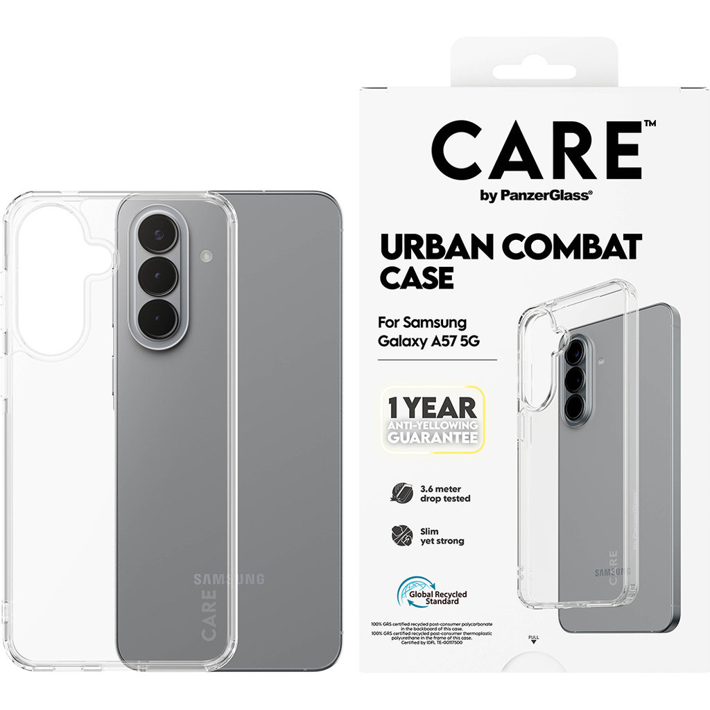 CARE by PanzerGlass PanzerGlass Urban Combat Case Samsung Galaxy A57 5G Transparant, foto 2 van 5