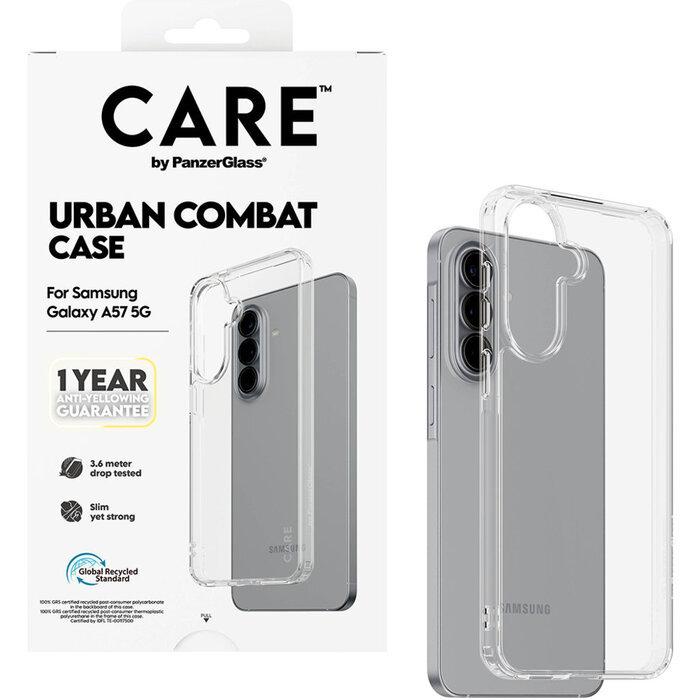 CARE by PanzerGlass PanzerGlass Urban Combat Case Samsung Galaxy A57 5G Transparant