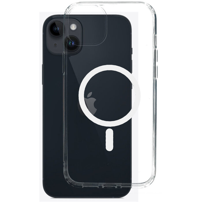 Mobiparts Mobiparts MagSafe Hardcover voor Apple iPhone 14 Plus - Transparant