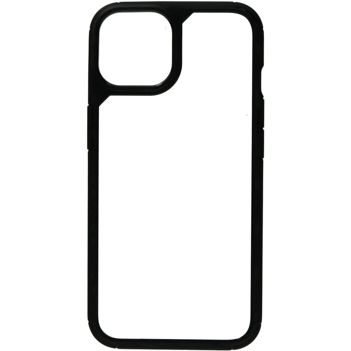 Mobiparts Mobiparts Rugged Clear Case voor iPhone 14 - Zwart