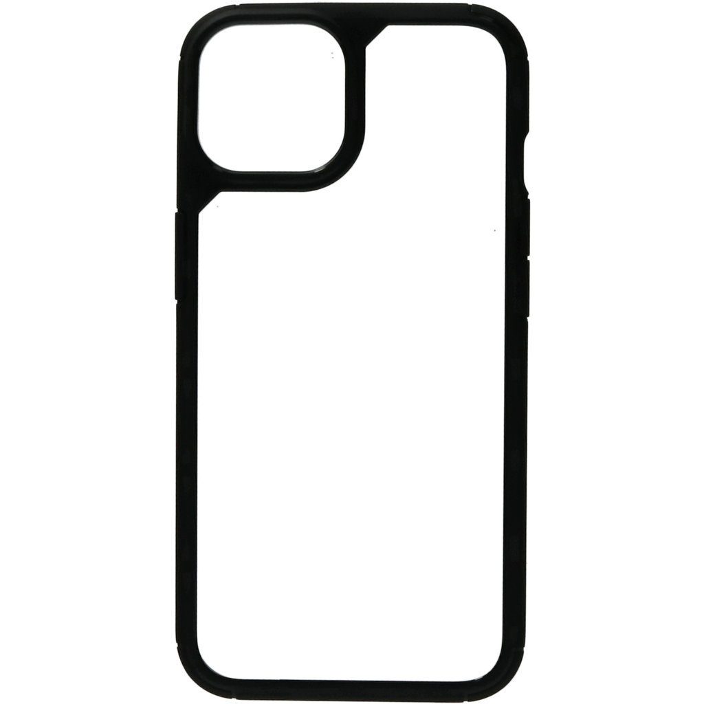 Mobiparts Mobiparts Rugged Clear Case voor iPhone 14 - Zwart