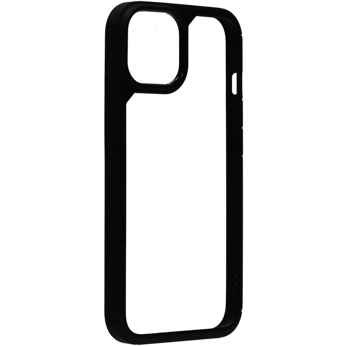 Mobiparts Mobiparts Rugged Clear Case voor iPhone 14 - Zwart