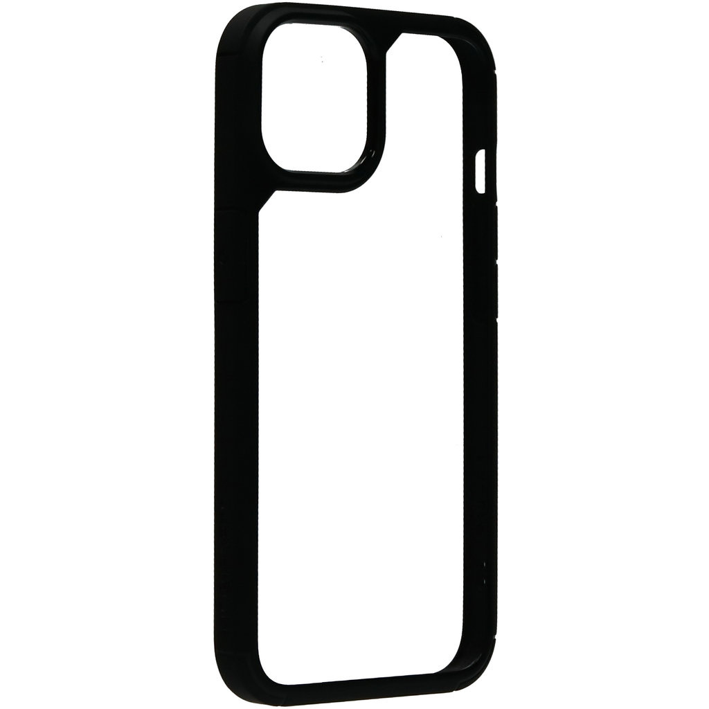 Mobiparts Mobiparts Rugged Clear Case voor iPhone 14 - Zwart