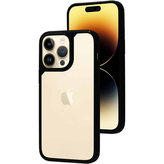 Mobiparts Mobiparts Rugged Clear Case voor Apple iPhone 14 Pro Max - Transparant/Zwart