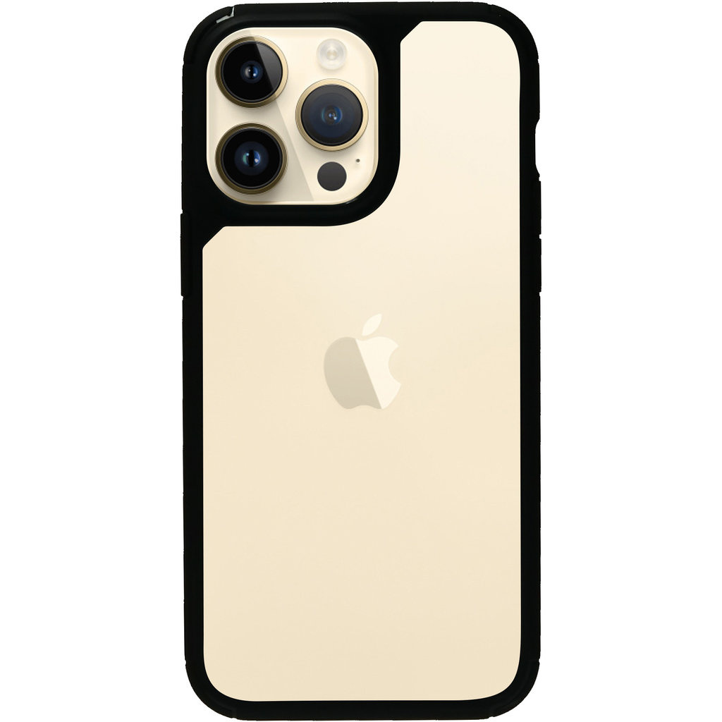 Mobiparts Mobiparts Rugged Clear Case voor Apple iPhone 14 Pro Max - Transparant/Zwart