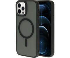 Mobiparts Mobiparts Hardcover Apple iPhone 12/12 Pro Satin Black (Magsafe Compatible)