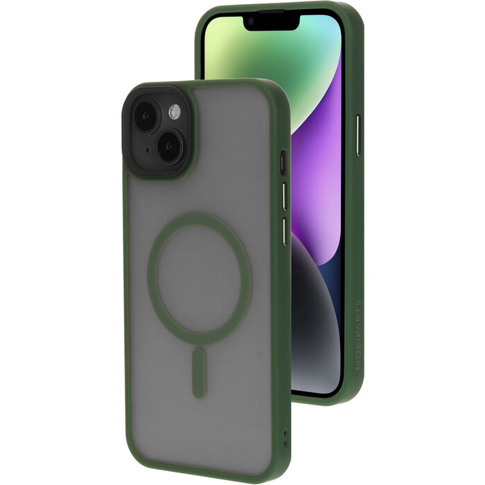 Mobiparts Mobiparts Hardcover voor iPhone 14 Plus - MagSafe Compatibel - Satin Green