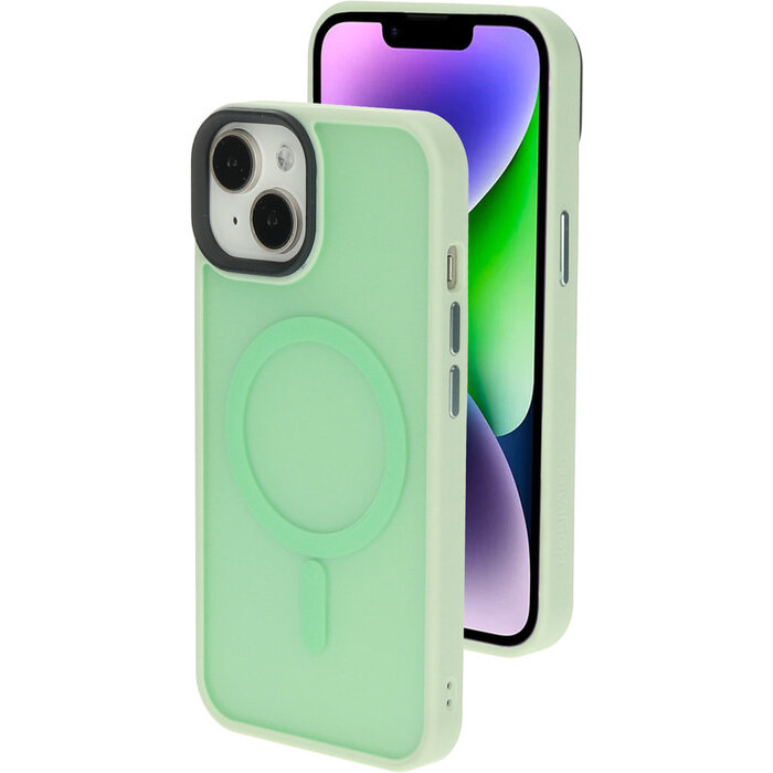 Mobiparts Mobiparts MagSafe Hardcover voor Apple iPhone 14 / 13 - Satin Light Green