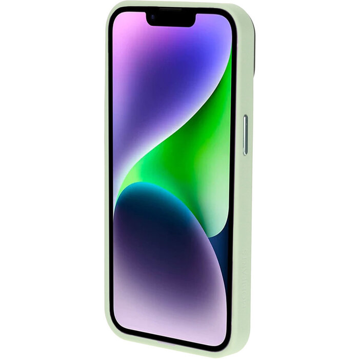 Mobiparts Mobiparts Hardcover Apple iPhone 14/13 Satin Light Green Ltd Edition (Magsafe Compatible)
