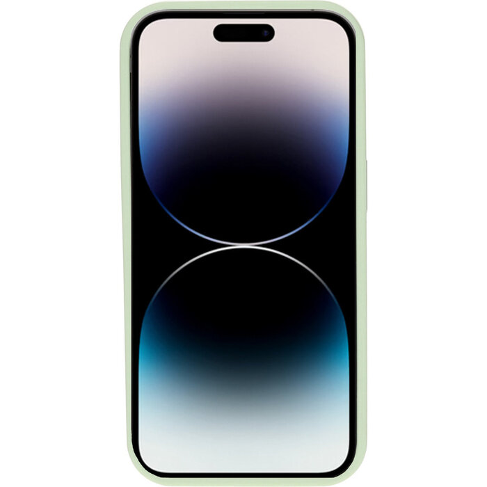 Mobiparts Mobiparts Hardcover Apple iPhone 14 Pro Satin Light Green Ltd Edition (Magsafe Compatible)