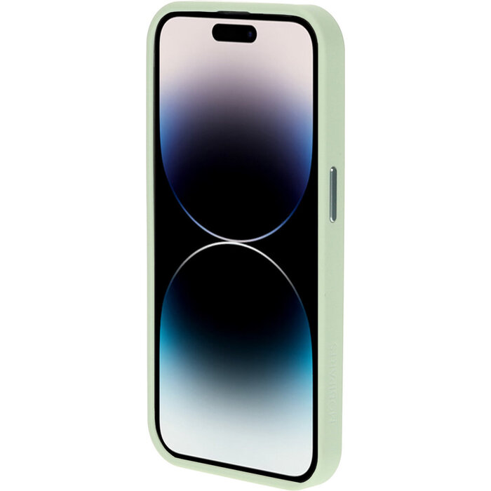 Mobiparts Mobiparts Hardcover Apple iPhone 14 Pro Satin Light Green Ltd Edition (Magsafe Compatible)