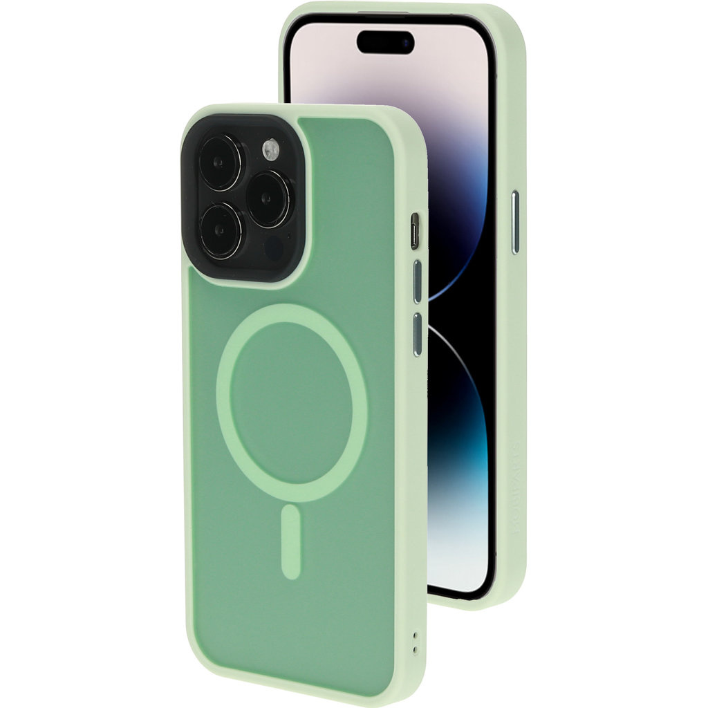 Mobiparts Mobiparts MagSafe Hardcover voor iPhone 14 Pro Max - Satin Light Green