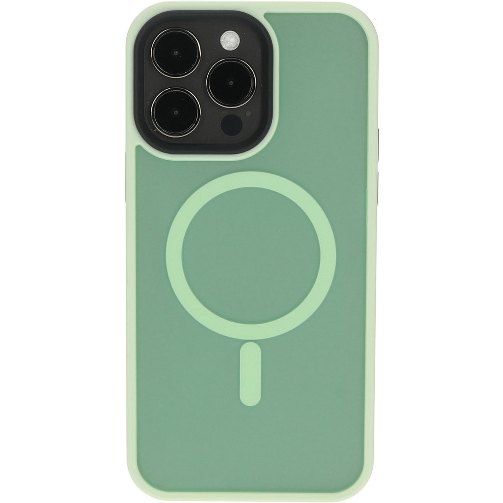 Mobiparts Mobiparts MagSafe Hardcover voor iPhone 14 Pro Max - Satin Light Green