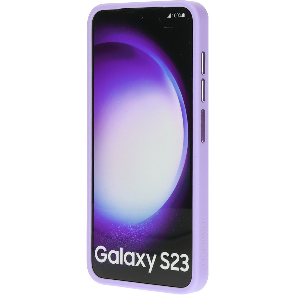 Mobiparts Mobiparts MagSafe Hardcover voor Samsung Galaxy S23 - Satijn Lila