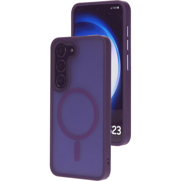 Mobiparts Mobiparts MagSafe Hardcover voor Samsung Galaxy S23 - Satin Purple