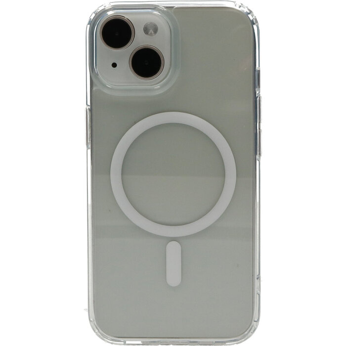 Mobiparts Mobiparts MagSafe Hardcover voor iPhone 15 / 14 / 13 - Transparant