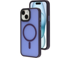 Mobiparts Mobiparts Hardcover voor iPhone 15 - MagSafe Compatibel - Satin Purple