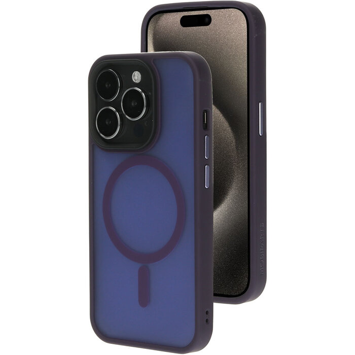 Mobiparts Mobiparts MagSafe Hardcover voor iPhone 15 Pro - Satin Purple