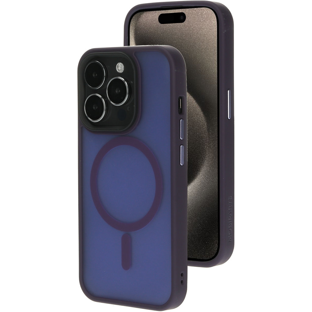 Mobiparts Mobiparts MagSafe Hardcover voor iPhone 15 Pro - Satin Purple