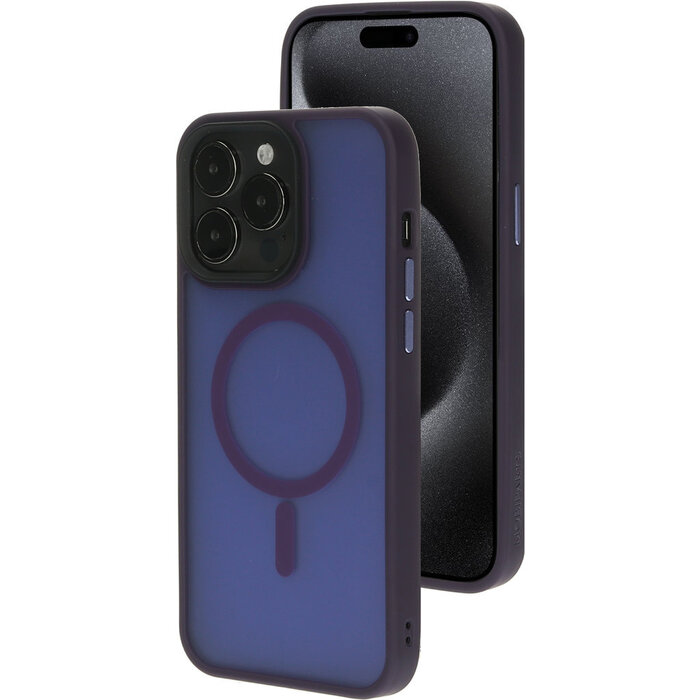 Mobiparts Mobiparts MagSafe Hardcover voor iPhone 15 Pro Max - Satin Purple
