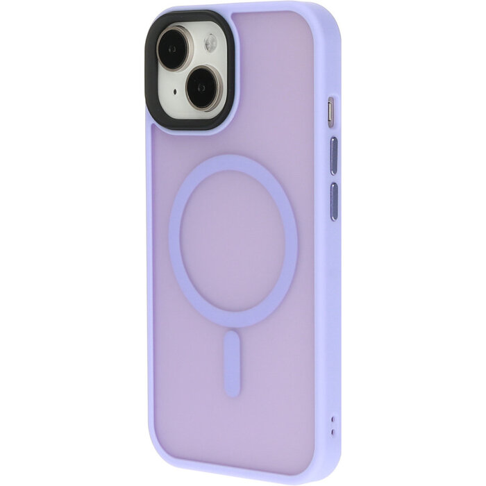 Mobiparts Mobiparts MagSafe Hardcover voor iPhone 15 - Satin Lila