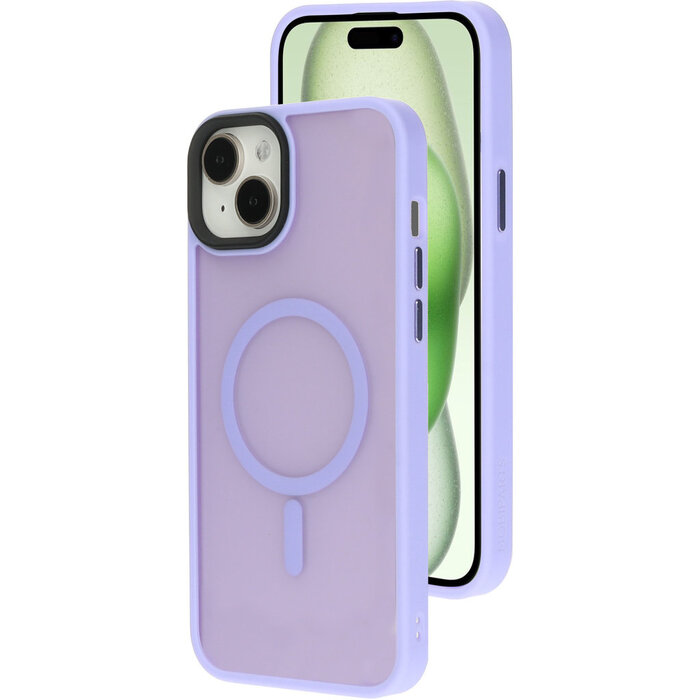 Mobiparts Mobiparts MagSafe Hardcover voor Apple iPhone 15 Plus - Satin Lila
