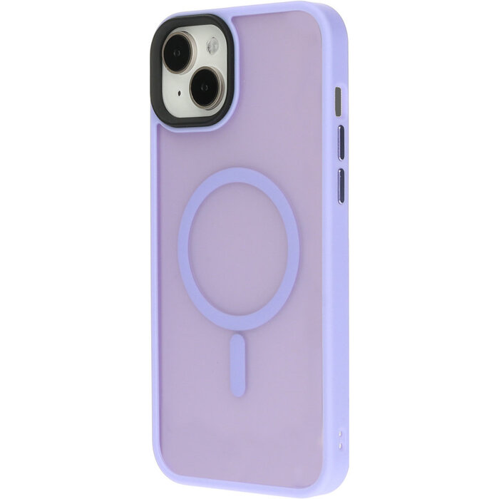 Mobiparts Mobiparts MagSafe Hardcover voor Apple iPhone 15 Plus - Satin Lila
