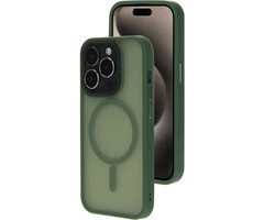 Mobiparts Mobiparts Hardcover Apple iPhone 15 Pro Satin Green (Magsafe Compatible)