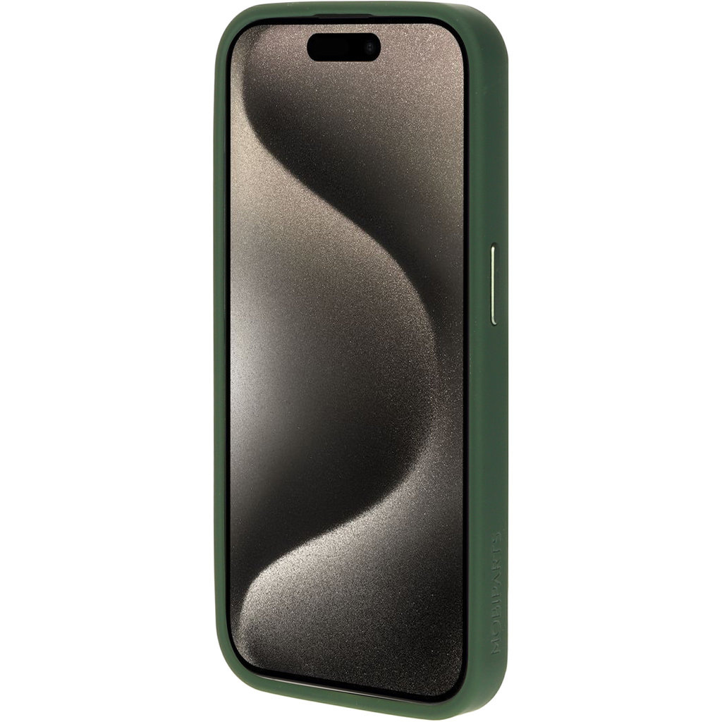 Mobiparts Mobiparts Hardcover Apple iPhone 15 Pro Satin Green (Magsafe Compatible)