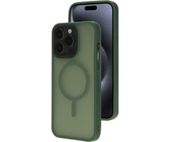 Mobiparts Mobiparts MagSafe Hardcover voor iPhone 15 Pro Max - Satin Green