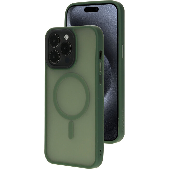 Mobiparts Mobiparts MagSafe Hardcover voor iPhone 15 Pro Max - Satin Green