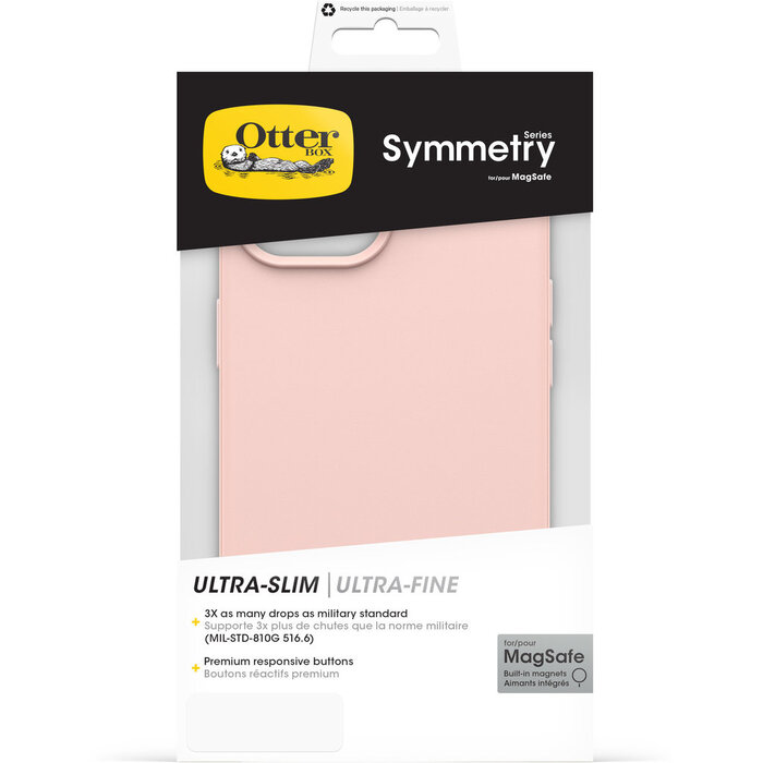 Otterbox OtterBox Symmetry Series MagSafe Backcover voor iPhone 17e, 16e, 15, 14 en 13 - Rose
