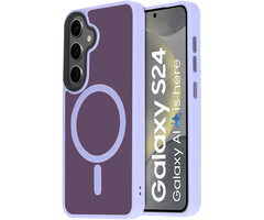 Mobiparts Mobiparts MagSafe Hardcover voor Samsung Galaxy S24 - Satin Lila