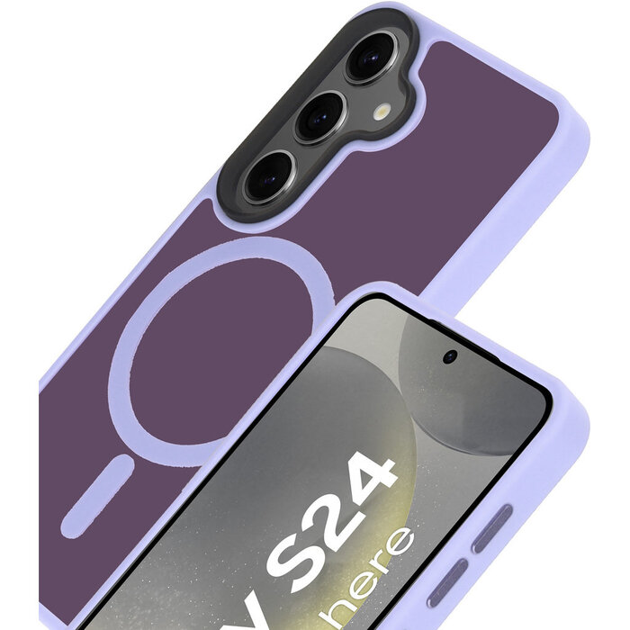 Mobiparts Mobiparts Hardcover Samsung Galaxy S24 Satin Lila (Magsafe Compatible)