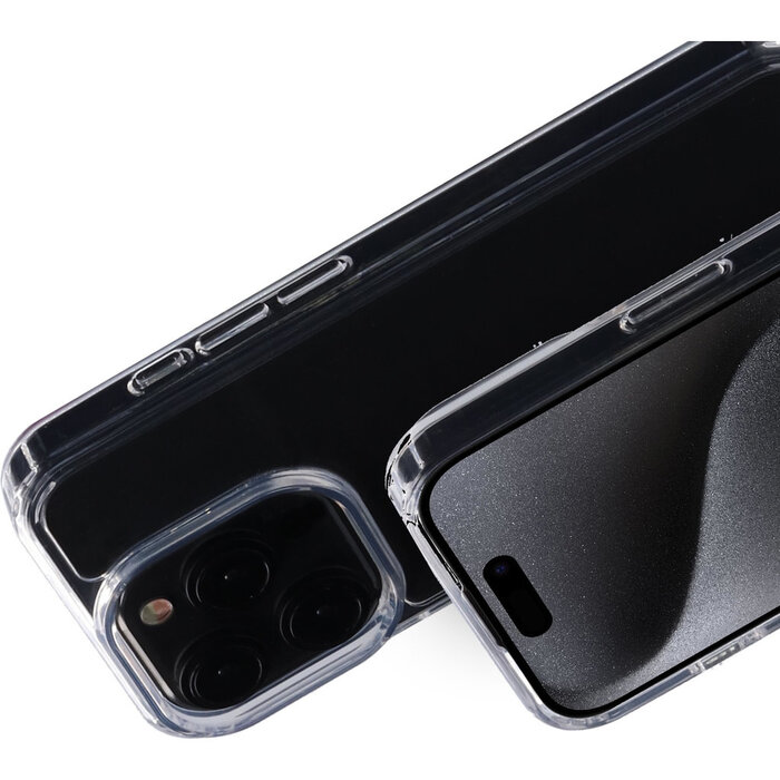 Mobiparts Mobiparts Classic Hardcover voor iPhone 15 Pro - Transparant