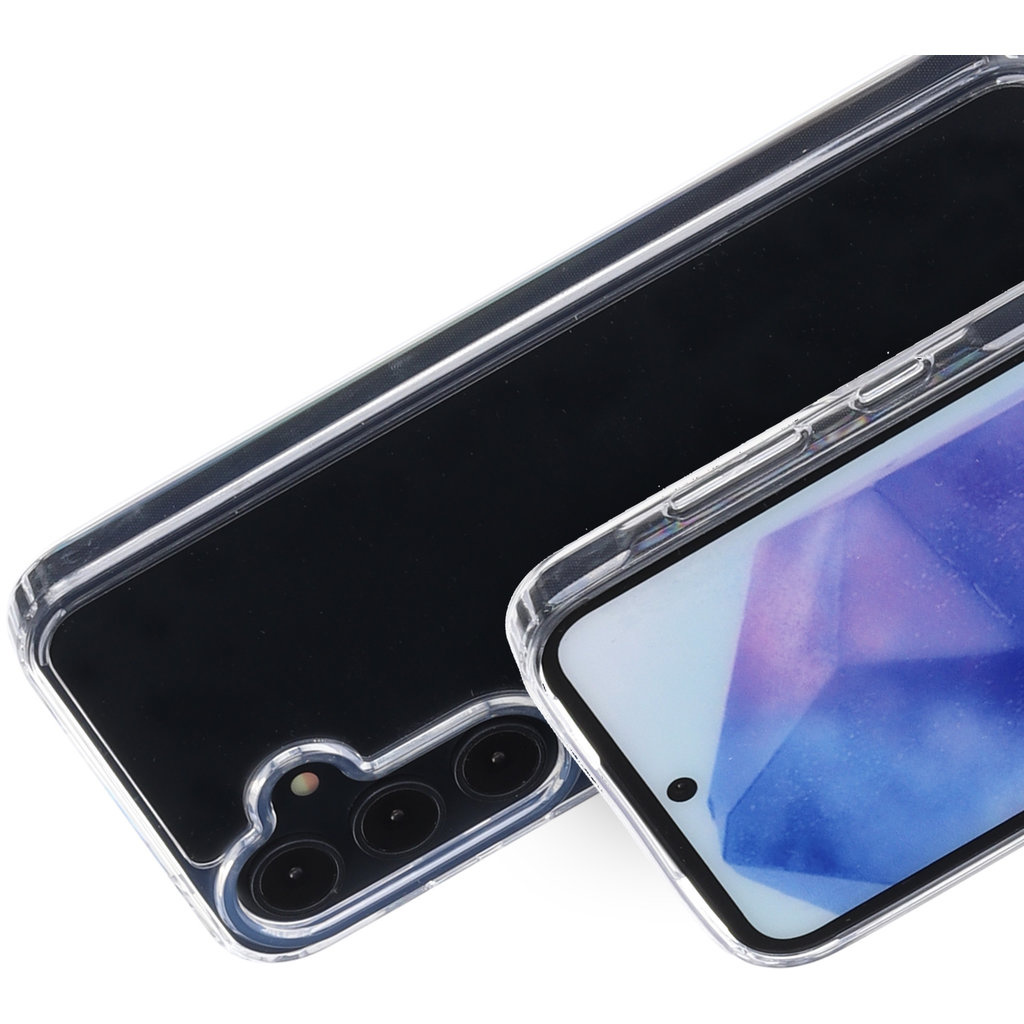 Mobiparts Mobiparts Classic Hardcover voor Samsung Galaxy A55 - Transparant Hoesje