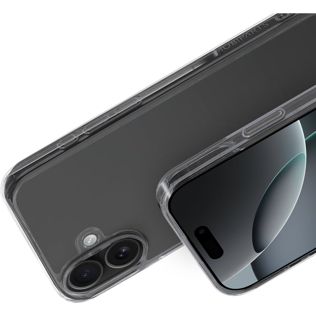 Mobiparts Mobiparts Classic Hardcover voor iPhone 16 Plus - Transparant Hoesje