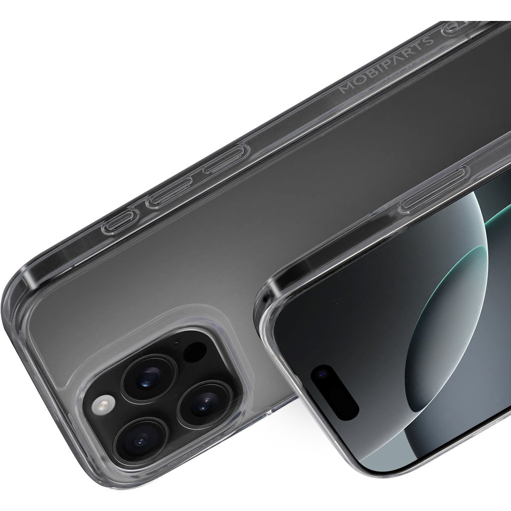 Mobiparts Mobiparts Classic Hardcover voor iPhone 16 Pro - Transparant