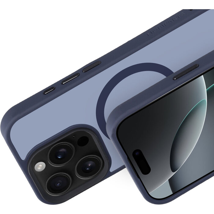 Mobiparts Mobiparts Hardcover voor iPhone 16 Pro - Satin Blue (MagSafe)