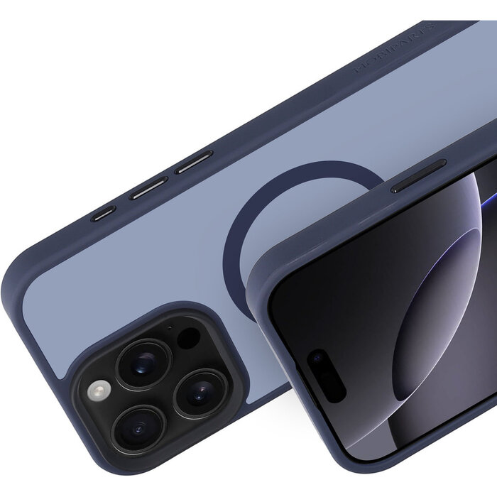 Mobiparts Mobiparts Hardcover Apple iPhone 16 Pro Max Satin Blue (Magsafe Compatible)