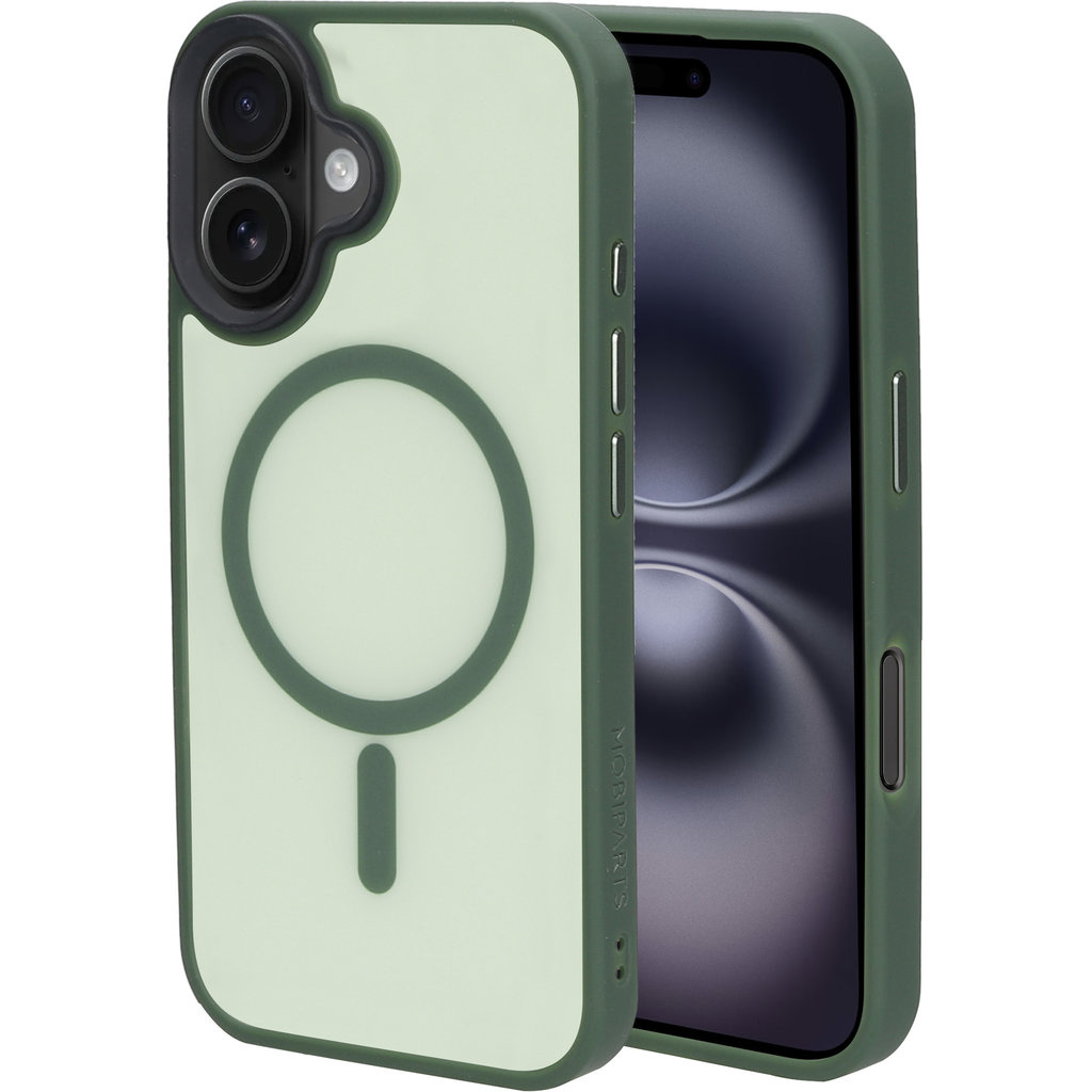 Mobiparts Mobiparts MagSafe Hardcover voor iPhone 16 - Satin Green
