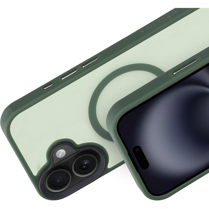 Mobiparts Mobiparts MagSafe Hardcover voor iPhone 16 - Satin Green