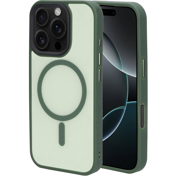 Mobiparts Mobiparts MagSafe Hardcover voor iPhone 16 Pro - Satin Green